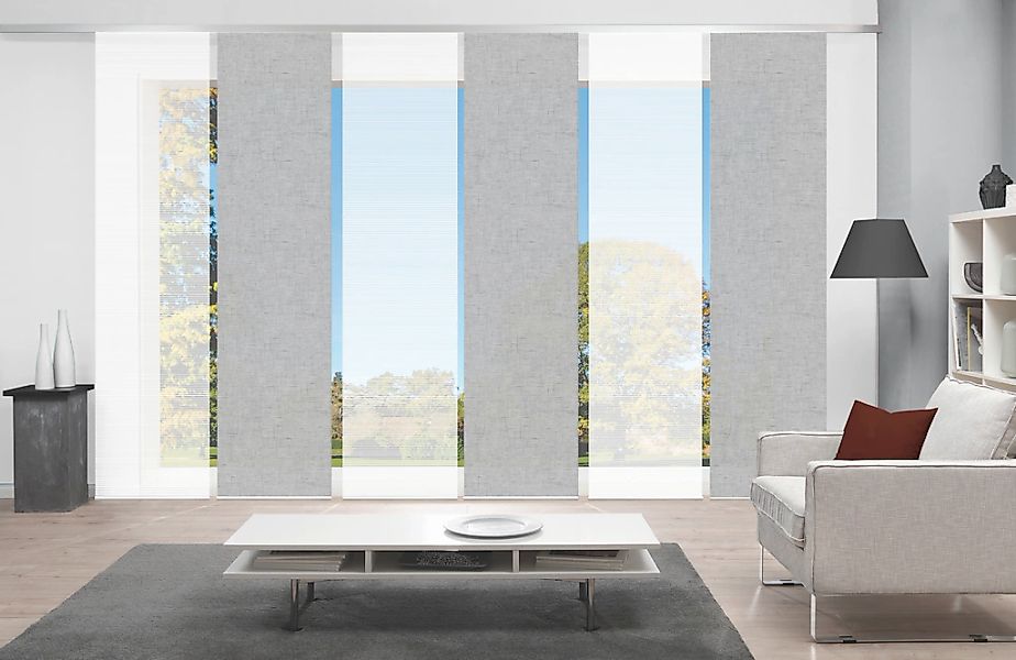 Vision S Schiebegardine "PIVE 6er SET" Paneelwagen 6 Stk. tlg. Schiebevorha günstig online kaufen