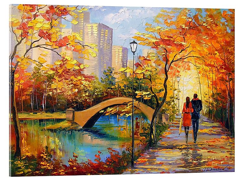 Posterlounge Wandbild Herbst-Spaziergang in New York, günstig online kaufen