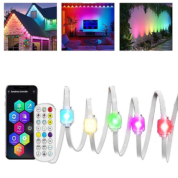 MUPOO LED-Flexbandbeleuchtung LED-Lichterkette 15m/30m RGB LED günstig online kaufen