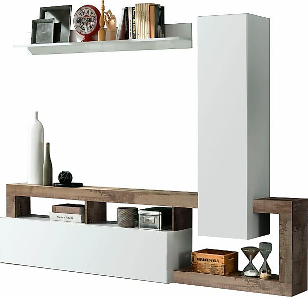 Home affaire Wohnwand "Hamburg" Set, 3 Stk. tlg. günstig online kaufen