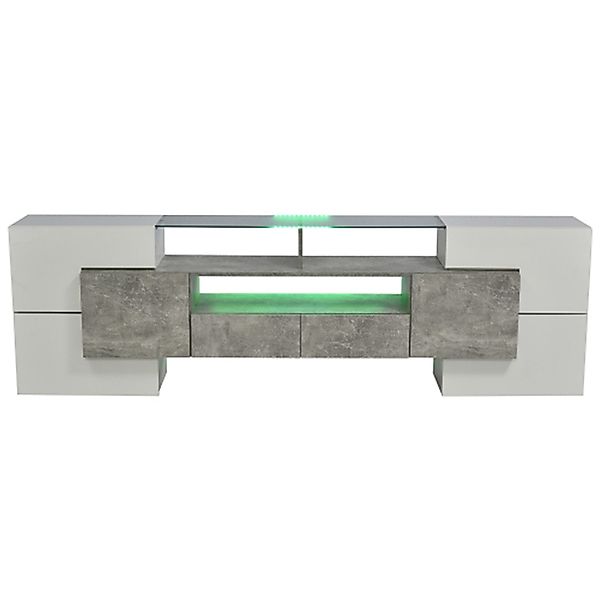 Celya TV-Schrank TV-Schrank, Lowboard,Weiß, 200 cm, günstig online kaufen