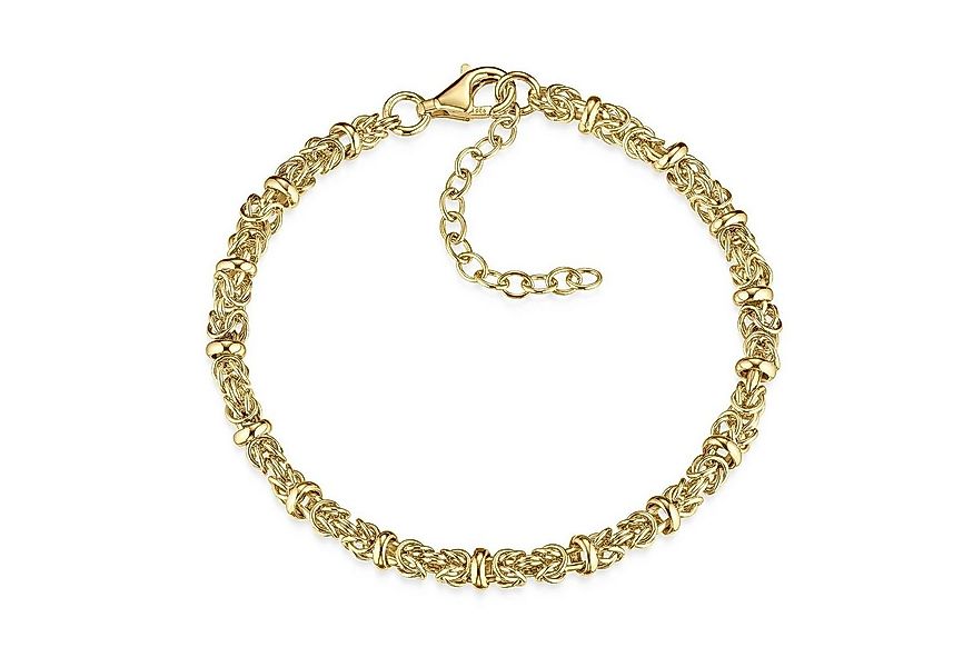 Materia Königsarmband Gelbgold Armkette Königskette 18-22cm SA-22, Sterling günstig online kaufen