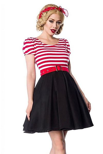 BELSIRA Jerseykleid Vintage Rockabilly Jersey Kleid Retrokleid Minikleid mi günstig online kaufen