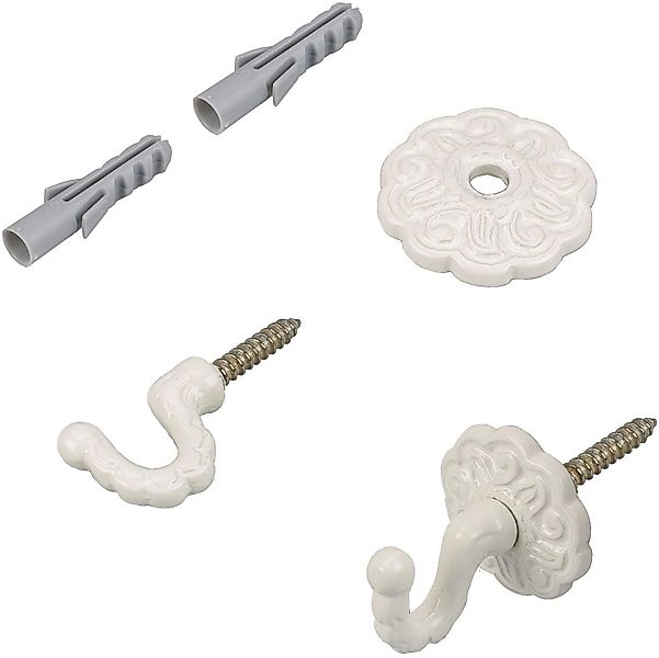 Liedeco Zierhaken, Gardinen, Vorhänge, (Set, 2-St), günstig online kaufen