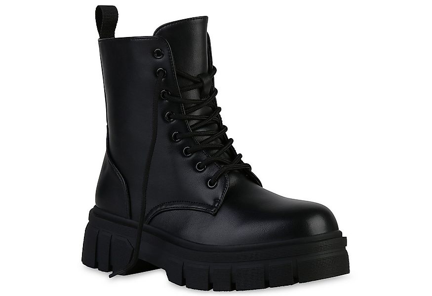 VAN HILL 839121 Plateaustiefelette Damen Stiefeletten Plateau Boots Stiefel günstig online kaufen