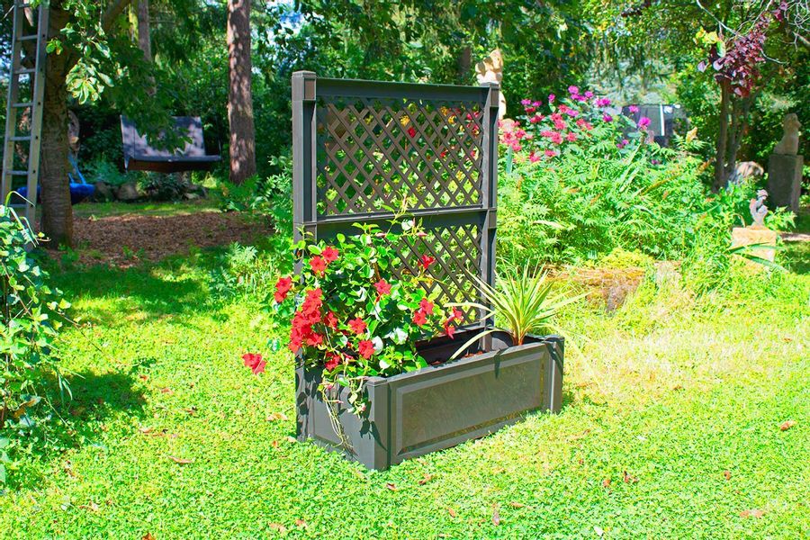 KHW Blumenkasten KHW Pflanzkasten mit Spalier günstig online kaufen