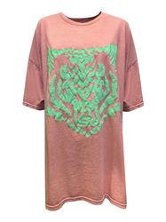 Worldclassca Print-Shirt Worldclassca Oversized Animal Print günstig online kaufen