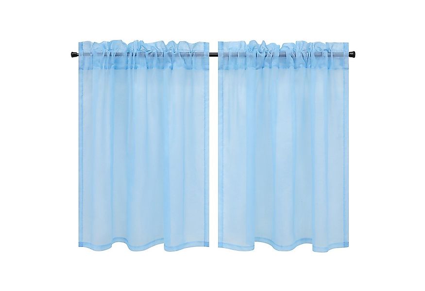 Joyswahl Scheibengardine (2 St), Stangendurchzug, transparent, Voile Kurzst günstig online kaufen