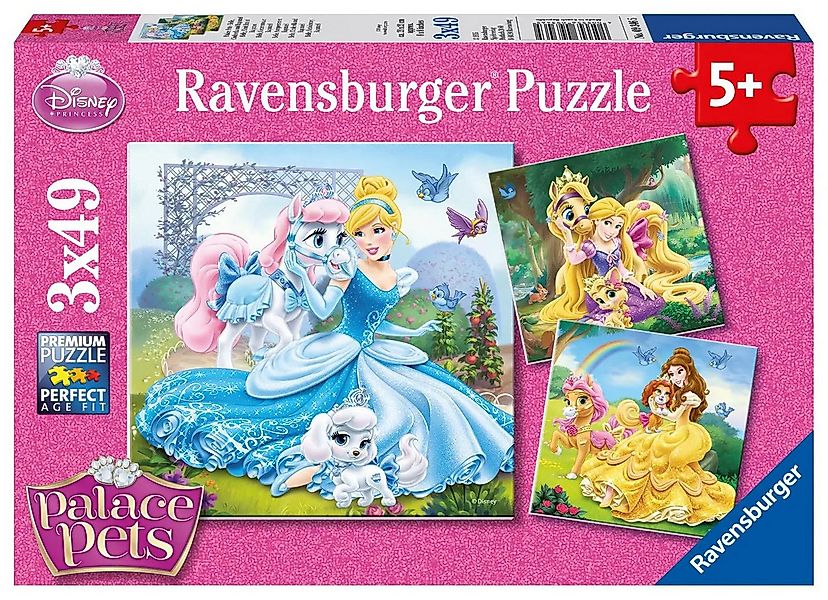 Ravensburger Puzzle Disney Palace Pets: Belle, Cinderella und Rapunzel. Puz günstig online kaufen
