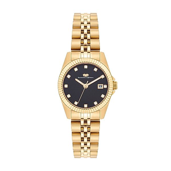 Rhodenwald & Söhne Quarzuhr Cassina gelbgold, günstig online kaufen