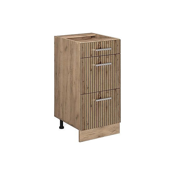 Vicco Küchenunterschrank R-Line Artisan-Eiche/Goldkraft Eiche 40 cm mit Sch günstig online kaufen