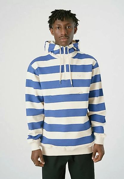 Cleptomanicx Kapuzensweatshirt Hooded Stripe mit praktischem Half-Zip günstig online kaufen