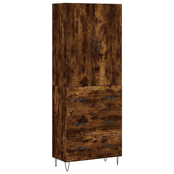 vidaXL Highboard Räuchereiche 69,5x34x180 cm Holzwerkstoff 3198086 günstig online kaufen