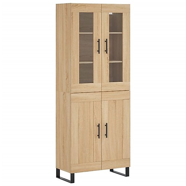 vidaXL Highboard Sonoma-Eiche 69,5x34x180 cm Holzwerkstoff 3198364 günstig online kaufen