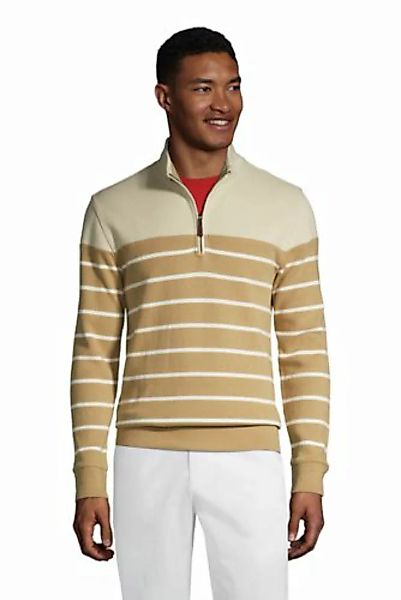 Zipper-Pullover aus Bedford-Ripp mit Bretonstreifen, Herren, Größe: XXL Nor günstig online kaufen