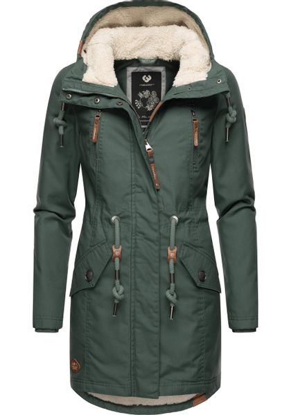 Ragwear Wintermantel "Elsie" stylischer Winterparka mit Kapuze und Teddyfle günstig online kaufen