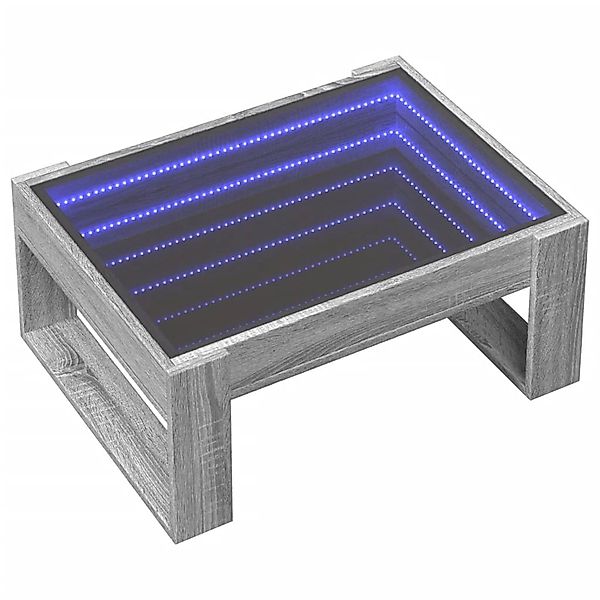 vidaXL Couchtisch mit Infinity-LED Grau Sonoma 70x53x30 cm 847635 günstig online kaufen