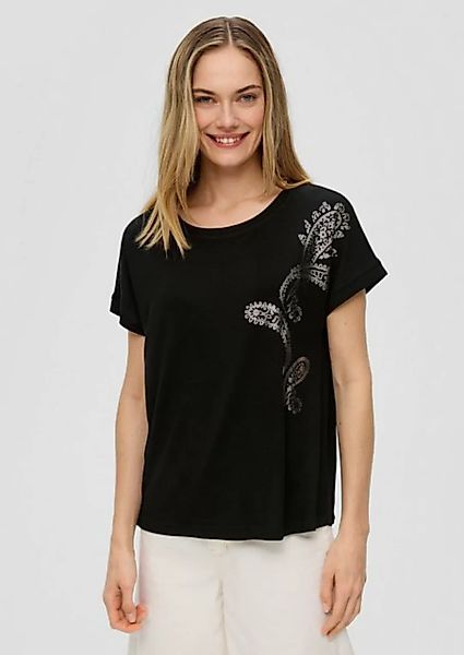 s.Oliver Shirttop T-Shirt mit Pailletten Pailletten günstig online kaufen