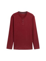 TOM TAILOR Langarmshirt T-Shirt Henley Langarmshirt günstig online kaufen