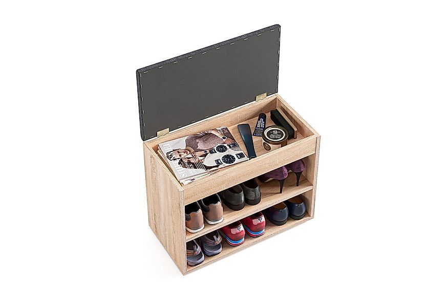 KOMTO Schuhschrank Schuhbank mit Sitzfläche Schuhschrank mit Sitzbank Flur günstig online kaufen