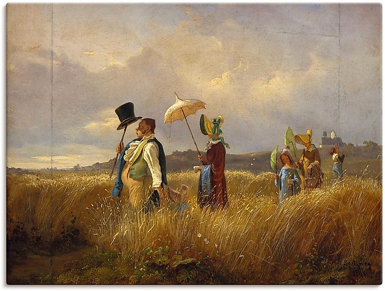 Artland Wandbild "Der Sonntagsspaziergang. 1841" Gruppen & Familien 1 Stk. günstig online kaufen