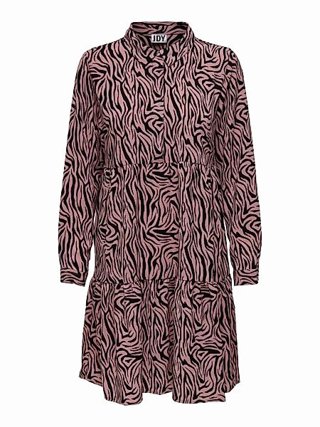 ONLY Print Blusenkleid Damen Black; Pink günstig online kaufen