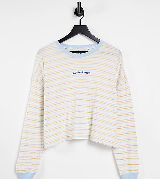 Quiksilver – High Town – T-Shirt in Orange und Regenbogenfarben, exklusiv b günstig online kaufen