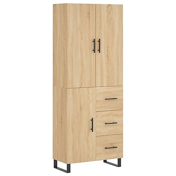 vidaXL Highboard Sonoma-Eiche 69,5x34x180 cm Holzwerkstoff 3195926 günstig online kaufen