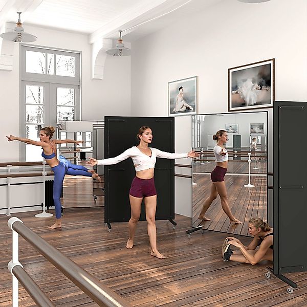 MySpiegel.de Wandspiegel Rollbarer Therapiespiegel mit polierten Kanten günstig online kaufen