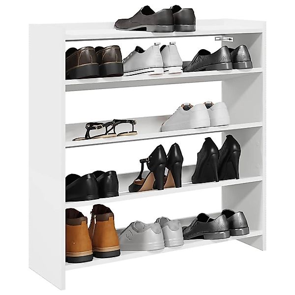 vidaXL Schuhschrank Schuhregal Weiß 80x25x81 cm günstig online kaufen