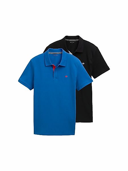 TOM TAILOR Poloshirt Packung, 2 Stk. tlg. im Doppelpack günstig online kaufen