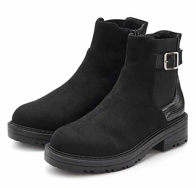 LASCANA Stiefelette "Stiefel," Chelsea-Boots Design, mit Stretcheinsatz, ru günstig online kaufen