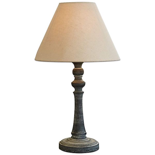 Mirabeau Tischleuchte Tischlampe Withby beige/antikgrau günstig online kaufen