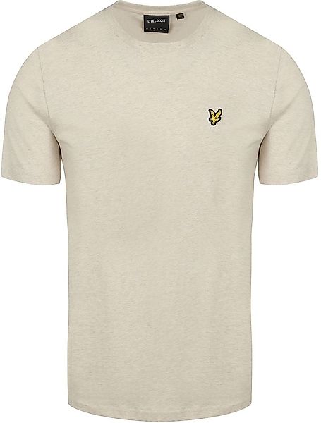 Lyle und Scott T-Shirt Heather Ecru - Größe M günstig online kaufen