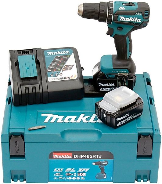 Makita Akku-Schlagbohrschrauber DHP485RTJ, max. 1900 U/min, mit 2 Akkus 18 günstig online kaufen