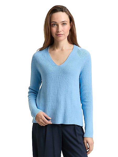 TOM TAILOR Strickpullover mit Rippbündchen günstig online kaufen