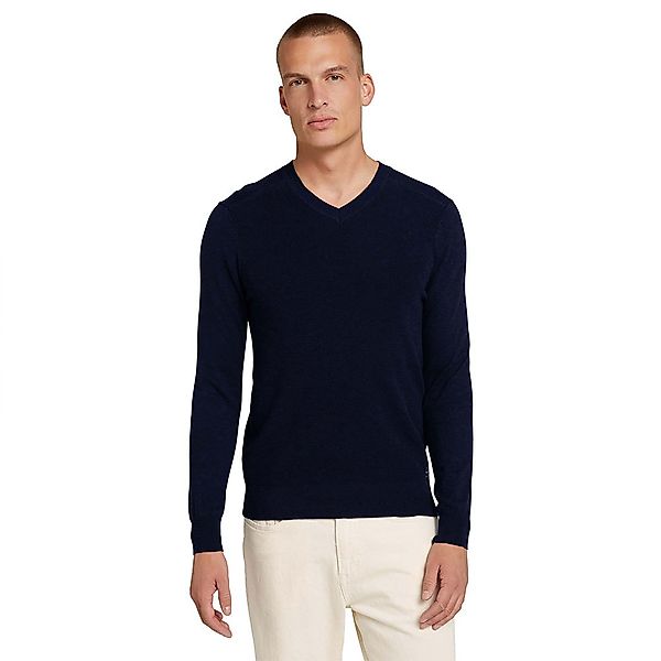 Tom Tailor 1028748 Pullover L Knitted Navy Melange günstig online kaufen