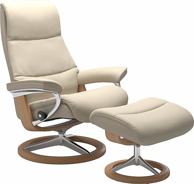 Stressless Relaxsessel "View" Set, Relaxsessel mit Hocker, mit Signature Ba günstig online kaufen