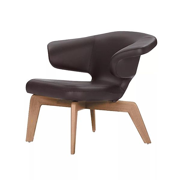 ClassiCon - Munich Lounge Chair Sessel - chocolate/Classic Leder/Gestell Ei günstig online kaufen
