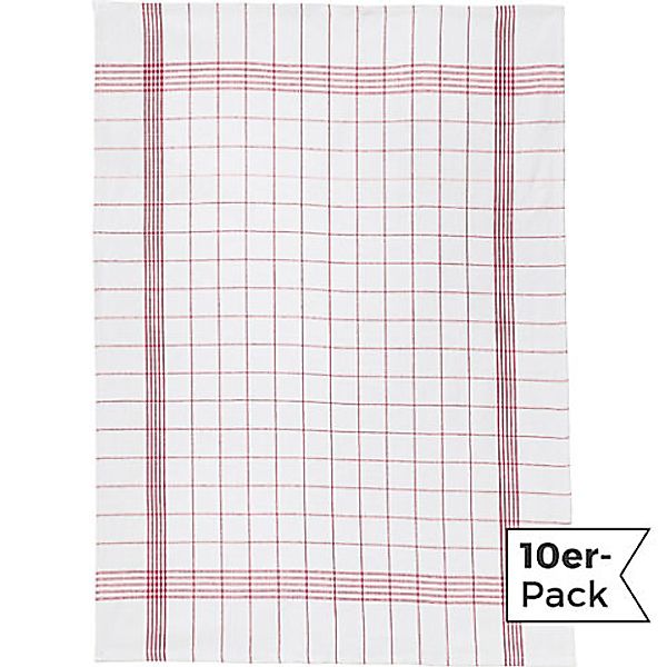 Erwin Müller Geschirrtuch Geschirrtuch 10er-Pack, Halbleinen günstig online kaufen