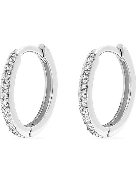 FAVS Paar Creolen FAVS Damen-Creolen 925er Silber 22 Zirkon (Paar) günstig online kaufen