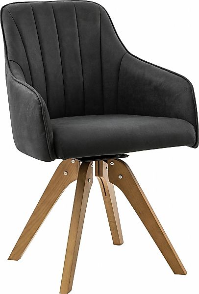 Home affaire Drehstuhl »Formentor«, (Set), 2 St., Microfaser, mit Rückenste günstig online kaufen
