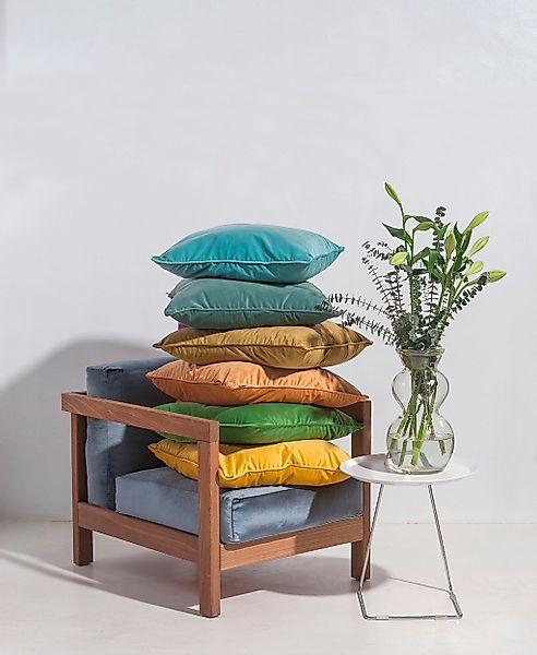 H.O.C.K. Dekokissen "Nobile Samt" Kissenhülle mit Füllung, 1 Stück günstig online kaufen