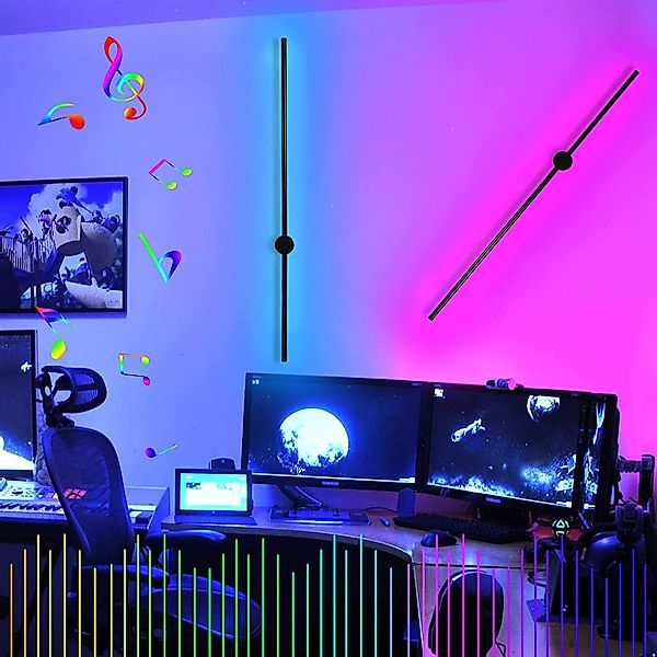 Nettlife LED Wandleuchte RGB 100 cm günstig online kaufen