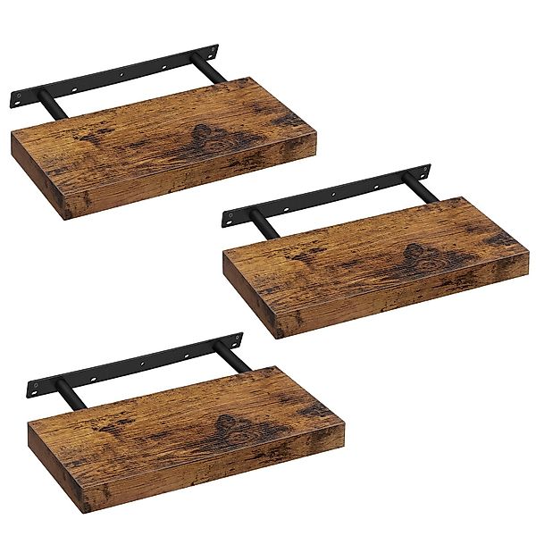 VASAGLE Wandregal, 3-tlg., Wandboard, Bereite 40 günstig online kaufen
