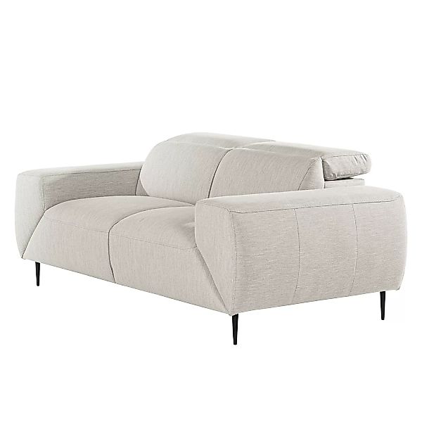 home24 Norrwood Sofa Toolo 2-Sitzer Hellgrau Webstoff 194x74x108 cm günstig online kaufen