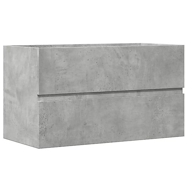 vidaXL Waschbeckenunterschrank Betongrau 90x38,5x45 cm Holzwerkstoff 856248 günstig online kaufen