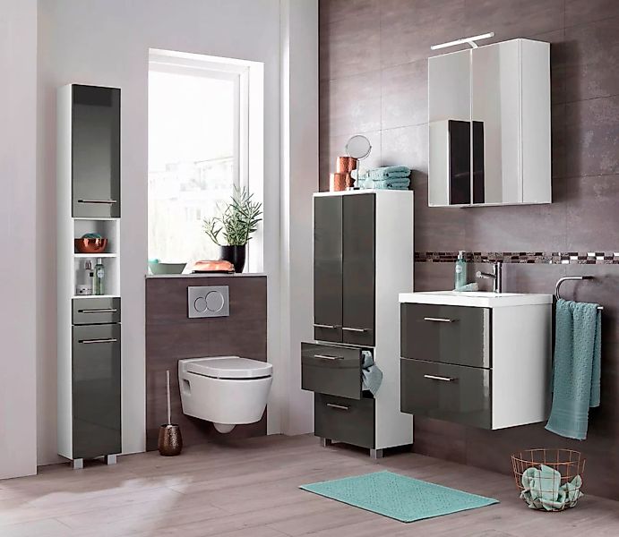 welltime Hochschrank "Venedig", Badmöbel in verschiedenen Farben erhältlich günstig online kaufen
