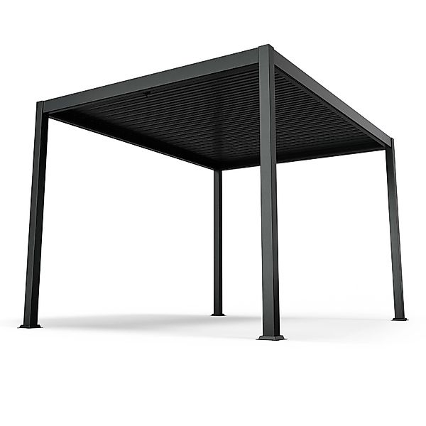 Blumfeldt LuminaHaven Pavillon 3x4 m Verzinktes Lamellen-Stahldach Schützt günstig online kaufen