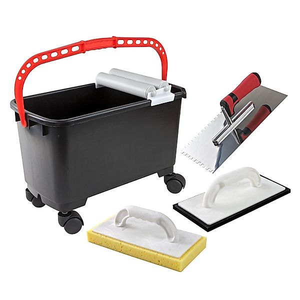 DEMA Fliesenschneider Fliesenwaschset 4tlg. mit Rollen günstig online kaufen